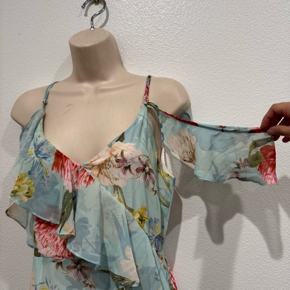 Yumi Kim Revolve Heart's Desire Tiered Ruffle Maxi Dress Size S - Picture 6 of 14